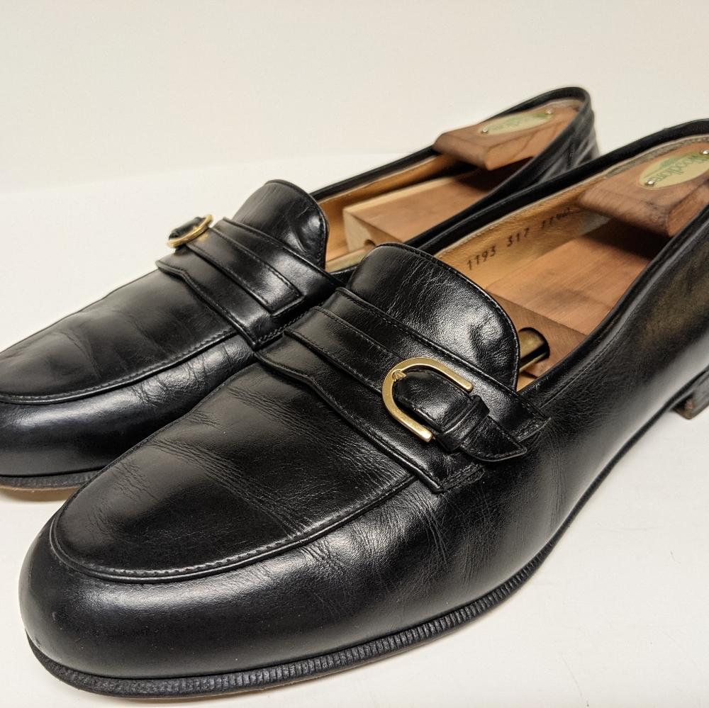 COPY - Salvatore Ferragamo black clasp loafers Size 11.5